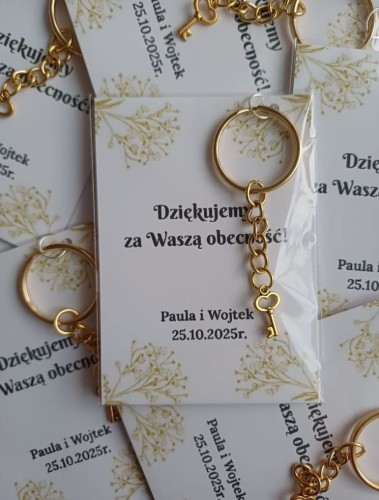 breloczek z podziękowaniem
