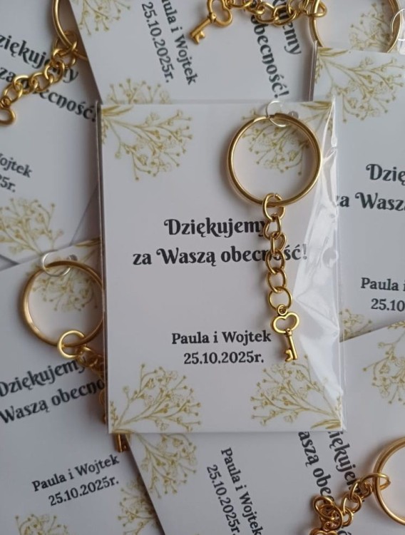 breloczek z podziękowaniem
