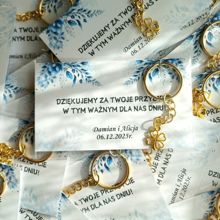 breloczek z podziękowaniem