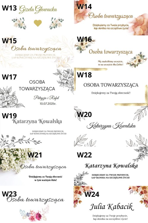 wzory winietek