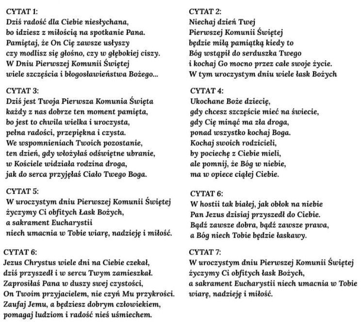 wzory życzeń