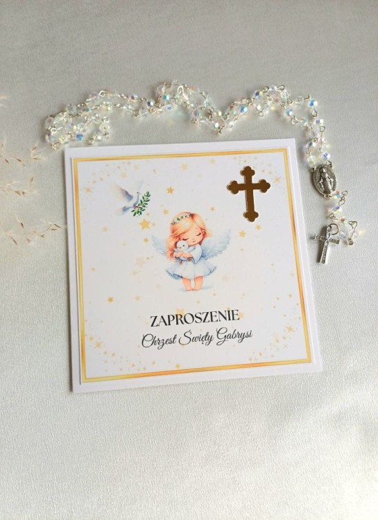 zaproszenie na chrzest święty