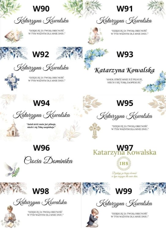 wzory winietek