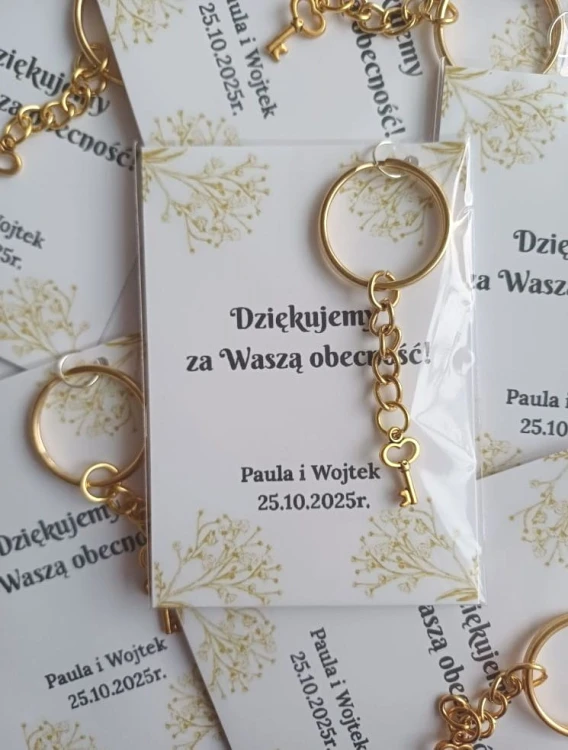 breloczek z podziękowaniem